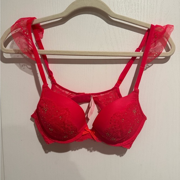 Victoria's Secret Other - Victoria's Secret pink rhinestones Lace Bra